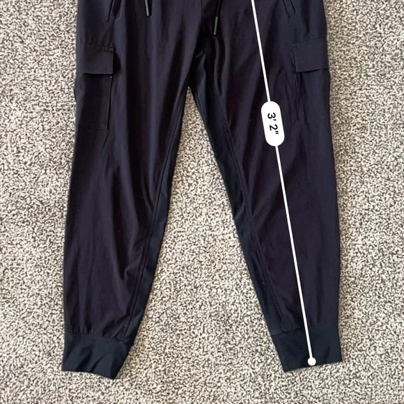 Athleta Sutton Joggers - Black Gorpcore Athleisure Hiking Travel Pants - Size 8 - Picture 15 of 16